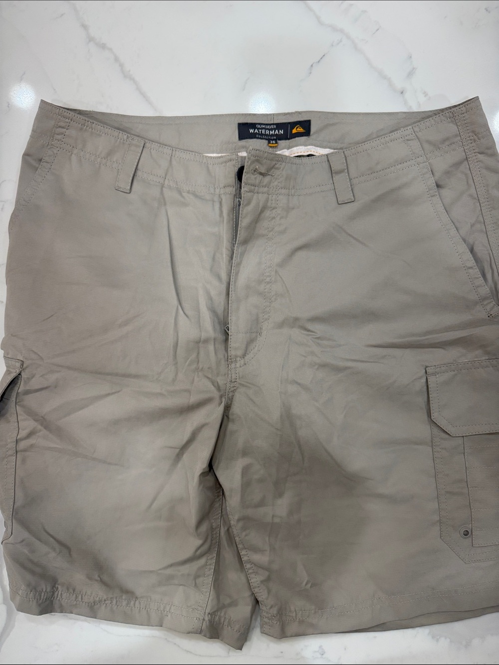 Quiksilver Waterman Light Khaki Cargo Shorts